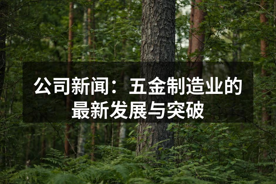 五金制造业的现代化工厂